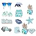 AKEROCK 50 Packs VSCO Stickers for HydroFlask, Trendy Sticker Pack for Hydro Cameras Phone Luggage Graffiti Decal (a-Blue)