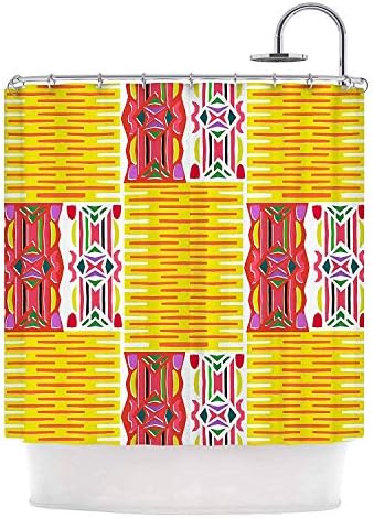 Flaun Miranda MOL Cool Summer Gold Coral Shower Curtain,