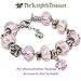 Timeline Treasures European Charm Bracelet for Women and Girls Bead Charms, Stainless Steel Rope Chain, Claw 7.5 Inch