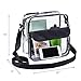 Magicbags Clear Cross-Body Messenger Shoulder Bag, NFL and PGA Stadium Approved Clear Purse with Adjustable Strap Medium