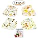 ABI Kids  Anti-Smell Anti-Bacterial Quick Dry Avoids Drool RashCotton Bandana Baby Bibs with Nickel-Free Snaps, 4-Pack