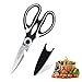 Kitchen Shears, Ultra Sharp Premium Heavy Duty Shears for Kitchen with Stainless Steel Blade and Multi Purpose Scissors for Chicken, Poultry, Fish, Meat, Vegetables, Herbs and BBQ by MAUYAR