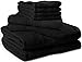 Utopia Towels Eight Piece Towel Set in Black