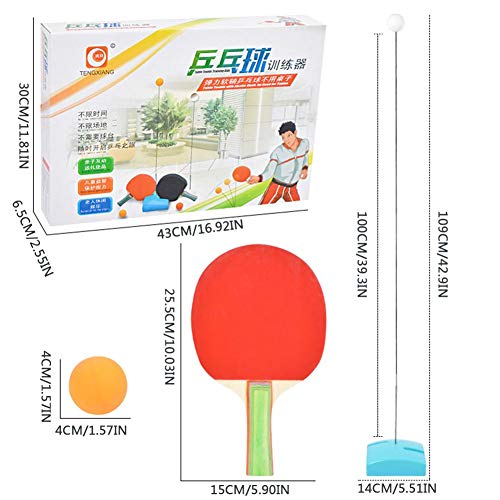 Settlede Table Tennis Set, Tables Tennis Trainer Elastic Soft Shaft Rapid Rebound Ping Pong Ball