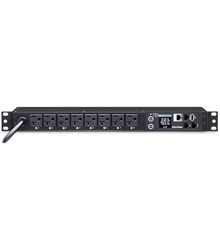 Tripp Lite　Metered PDU　PDUMH15-6　ブラック Single-Phase Metered PDU 120V, 13 5-15R Outlets, 6-ft Cord