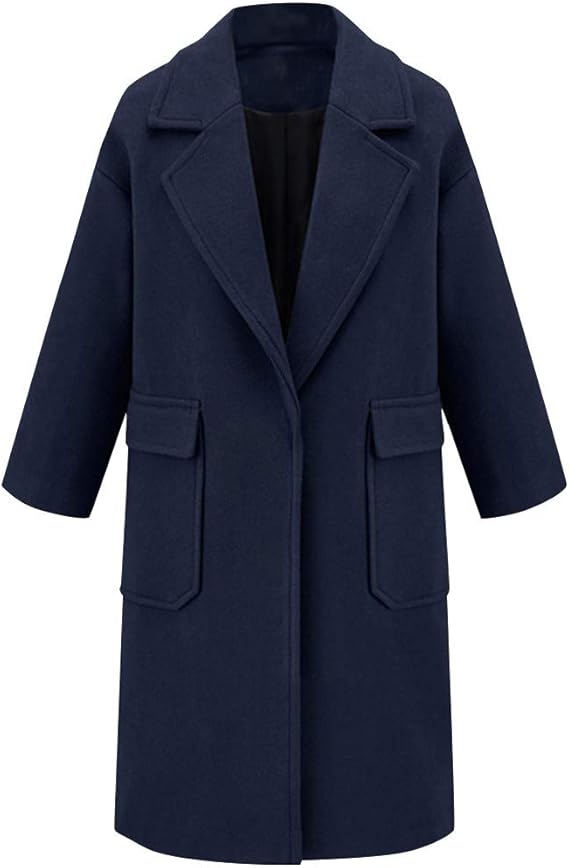 Amazon チェスターコート コート レディース Gupand ロングコート レディース ジャケット マキシ丈 アウター トレンチコートラシャ 折り襟 スリット 大きいサイズ Aライン 厚手 ゆったり フォーマル 大人 通勤 アウター コート ジャケット 通販