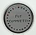 Poker Pot Committed Silver Card Guard - Premium Protector for Poker Enthusiasts
