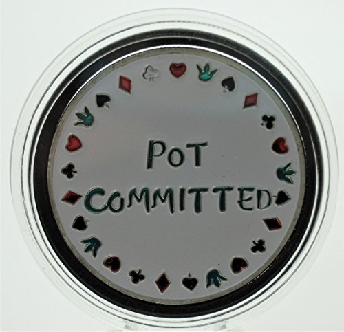 Pot Committed Silver Poker Card Guard