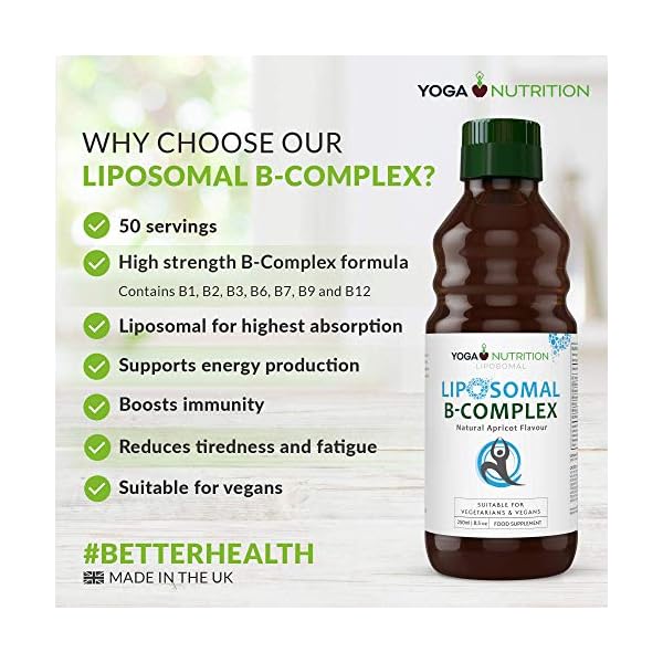Liposomal-Vitamin-B-Complex-250ml-B1-B2-B3-B6-B7-B9-B12-Liposomal-for-Optimal-Absorption--No-Artificial-preservatives--Supports-a-Healthy-Nervous-System-by-Yoga-Nutrition Liposomal Liquid Vitamin B Complex 250ml (Large) – High Strength, Liposomal Maximum Absorption B Vitamins, Boosts Immune…