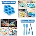 8 Piece Pressure Cooker Accessories, Ottsuls Steamer Cookware Set Instant Pot Accessories - /Steam Rack/Egg Bites Molds/Food Tongs/Silicone Brush & Spatula/Potholder Mat/Cooking Mitts - 6 & 8 Quart