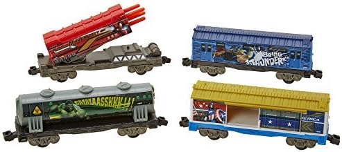 POWER CITY TRAINS Marvel Avengers Toy Train Cars by POWER CITY TRAINS