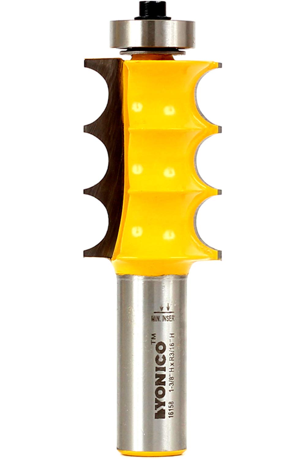 Yonico 16158 - Furniture Trim & Molding Router Bit, Triple Bead - Radius: 3/16" - 1/2" Shank