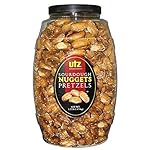 Utz Sourdough Nuggets Pretzels Barrel, 52 Ounce (Pack of 2)