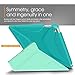 iPad Air 2 Case, Apple iPad Air 2 Case, rooCASE Origami Ultra Slim Fit Thin Lightweight Shell PU Leather Folio Case with Auto Sleep Wake Smart Cover, Turquoise Mint (will NOT fit New iPad 2017)