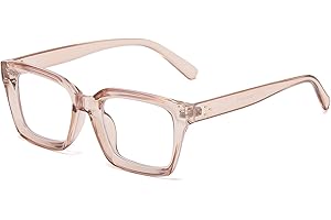 EYLRIM Classic Thick Square Frame Clear Lens Glasses for Women Men Non Prescription Eyeglasses