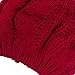 JOVANA New Arrival Top Fashion Winter Warm Women Lady Yong Girls Baggy Beret Chunky Knit Knitted Braided Beanie Hat Ski Cap Crochet Knitted Hat Knitted Crochet Oversized Slouch Hat for Women (Red)