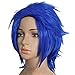Xcoser Levy Mcgarden Wig Fairy Tail Levy Short Blue Cosplay Anime Costume Wig