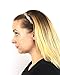 LUX ACCESSORIES Stretch Mesh and Pave Thick Braid Fit Headband Head Piece Hair Accessory