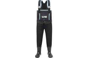 LHG Waders for Kids Waterproof Neoprene Chest Waders Insulated Hunting Fishing Youth Waders for Boy Girl