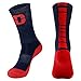 NCAA Dayton Flyers Men's Champ Preformance Crew Socks, Large, Blue/Red