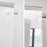 DODUOS 2Pcs Automatic Door Closer White Punch-Free Sensor Door Closers ZTH-A370 view 2