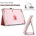 BENTOBEN Samsung Galaxy Tab A 8.0 (2015) Case, Glitter Sparkly Slim Lightweight Flip Folio PU Leather Stylus Holder Auto Sleep/Wake Protective Smart Cover for Galaxy Tab A 8.0 SM-T350, Rose Gold