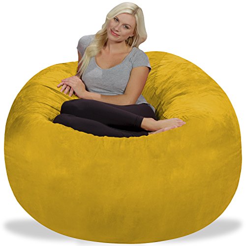 Chill Sack Bean Bag Chair Giant 5' Memory Foam Furniture Bean Bag
