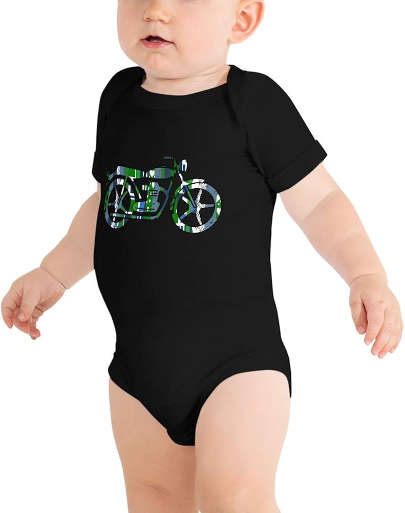 Multicolor Motorcycle Shirt Dirt Bike Baby Bodysuit BMX