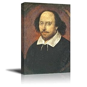 Shakespeare by John Taylor Giclee Canvas Prints Wrapped Gallery Wall Art | Stretched and Framed Ready to Hang - 12" x 18"