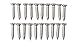 SamIdea 5-Pack 127x20x3mm SUS-304 Corner Brace Straight Support Shelf Brackets,4 Install Holes,with 20PCS Stainless Steel Screws