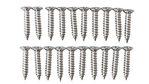 SamIdea 5-Pack 127x20x3mm SUS-304 Corner Brace Straight Support Shelf Brackets,4 Install Holes,with 20PCS Stainless Steel Screws - Thumbnail 2