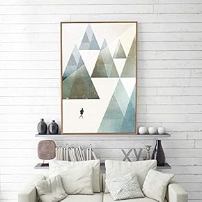 Framed Home Artwork Abstract Simple Style for Living Room Bedroom