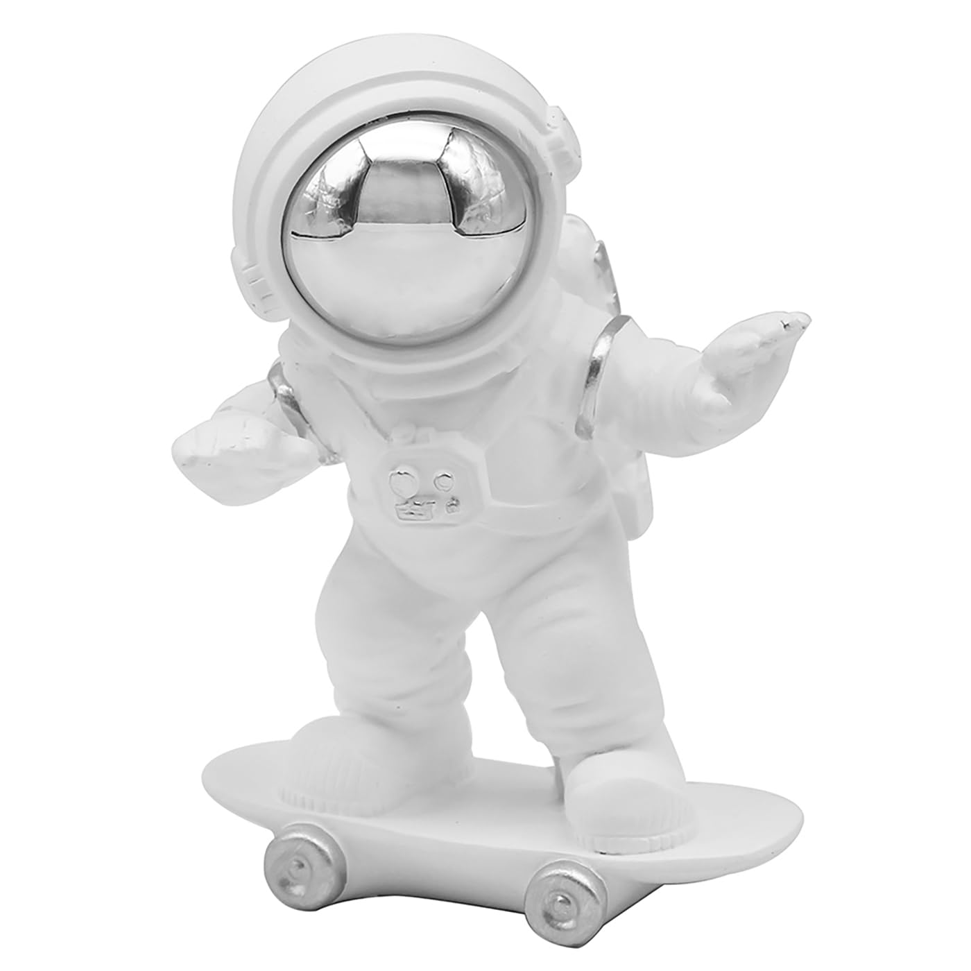 The Leonardo Collection Astronaut Kick Flip Figurine For Home & Office | Home Decor Ornaments Gift For Women & Men | Beautiful Figurine For Indoor & Outdoor | Living Room Decor Ornaments