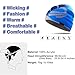 Topnaca Skull Caps Helmet Liner Running Daily Beanie Hat for Men Women, Covers Ears Ultimate Thermal for Hiking Climbing Cycling Football (Black&Gray)