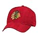 NHL Chicago Blackhawks Men's Basics Structured Adjustable Hat, One Size, Red