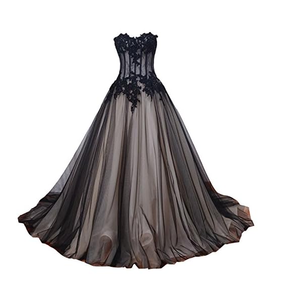 Kivary-Sweetheart-Long-Black-and-Champagne-Lace-Tulle-Gothic-Corset-Prom-Wedding-Dresses-US6