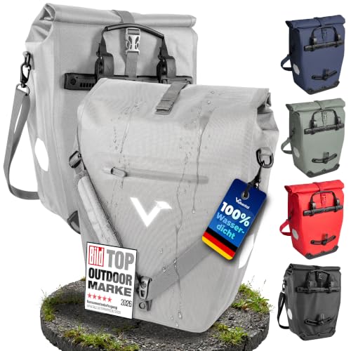 Valkental Gepäckträgertasche 28L, Abschließbar & PVC-frei