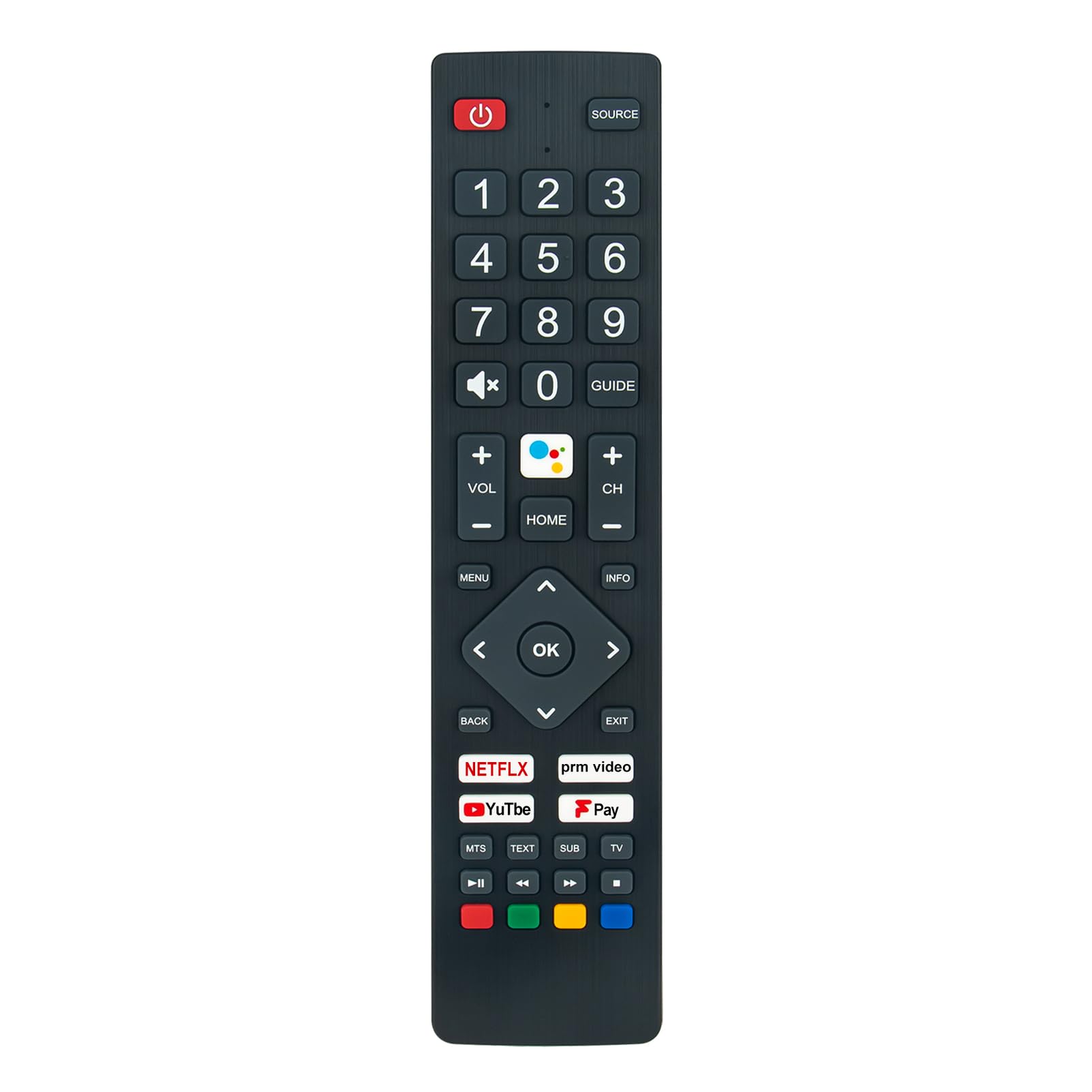 VINABTY Replacement Voice Remote Compatible with TECHNIKA 24A23B-HD PA32H4312LEKB P50UAM2351U BUF/RMC/0114 POF/RMC/0004 DR-0532 SHWRMC0134 SHW/RMC/0134 TEF/RMC/0015 TEFRMC0015 SHWRMC0133-DR-0416