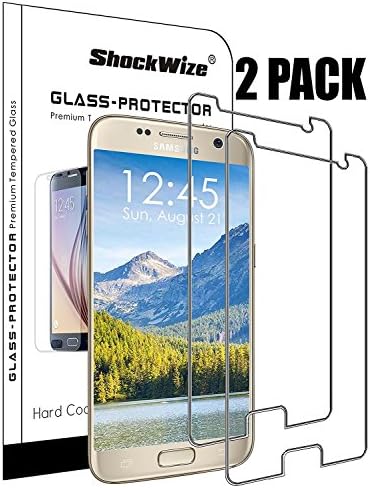 ShockWize [2 Pack] [Tempered Glass] .3mm Thin Ballistic Premium Real Glass Screen for Samsung Galaxy Note 8, Clear