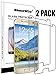 ShockWize [2 Pack] [Tempered Glass] .3mm Thin Ballistic Premium Real Glass Screen for Samsung Galaxy S9+ [NOT S9], Clear