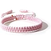 Pingyongchang Boho Surfer Bracelets Handmade Knitted String Rope Braided Adjustable Anklets Summer Friendship Yoga Kabbalah Protection Waterproof Beach Jewelry for Couple Women Men