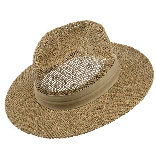 Safari Straw Hat - Khaki Band OSFM