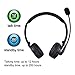 VicTal Bluetooth Headset Bluetooth Wireless Headset with Mic and Noise Reduction/Stereo Multipoint for iPhone/Android Cell Phones and PS3/PC/TV/Car Truck Drivers/Office Headset