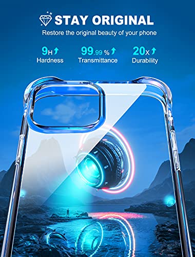 STOON Compatible with iPhone 13 Pro Max Case, Upgrade Shock-Absorbing Corners Clear Phone Case, Anti-Scratch and Non-Yellowing Phone Cover - 6.7 Inch (2021)