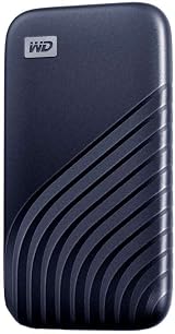 WD My Passport SSD 1TB Portable External SSD USB 3.2 Gen 2 Midnight Blue