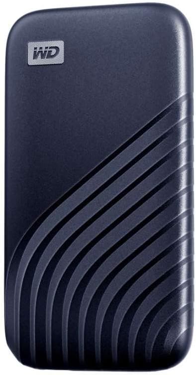 WD My Passport SSD 1TB Portable External SSD USB 3.2 Gen 2 Midnight Blue