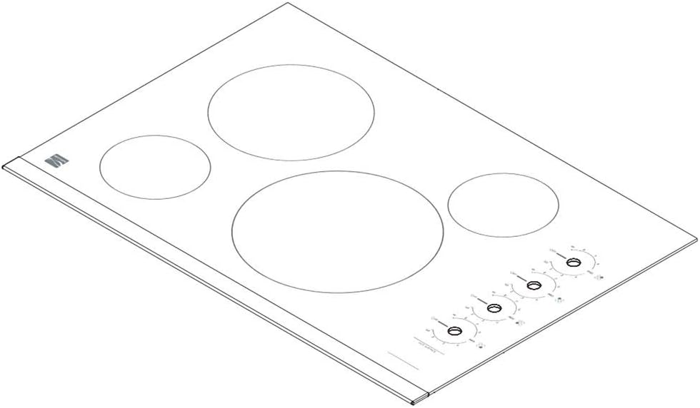 305638930 Cooktop Main Top (Black) Genuine Original Equipment Manufacturer (OEM) Part Black: Home Improvement