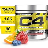 C4 Original Pre Workout Powder Fruit Punch | Sugar Free Preworkout Energy Supplement for Men & Women | 150mg Caffeine + Beta Alanine + Creatine | 30 Servings