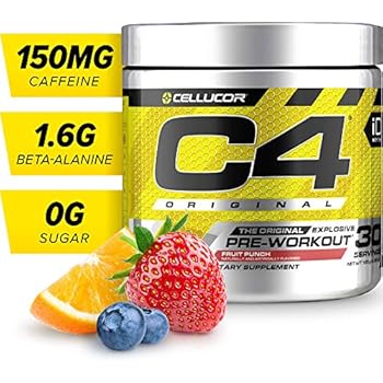 C4 Original Pre Workout Powder Fruit Punch | Sugar Free Preworkout Energy Supplement for Men & Women | 150mg Caffeine + Beta Alanine + Creatine | 30 Servings