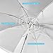 Ohuhu 8 FT Beach Umbrella, Patio Umbrella W/Tilt, Telescoping Pole, Screw Sand Anchor, Blue (Light Blue)